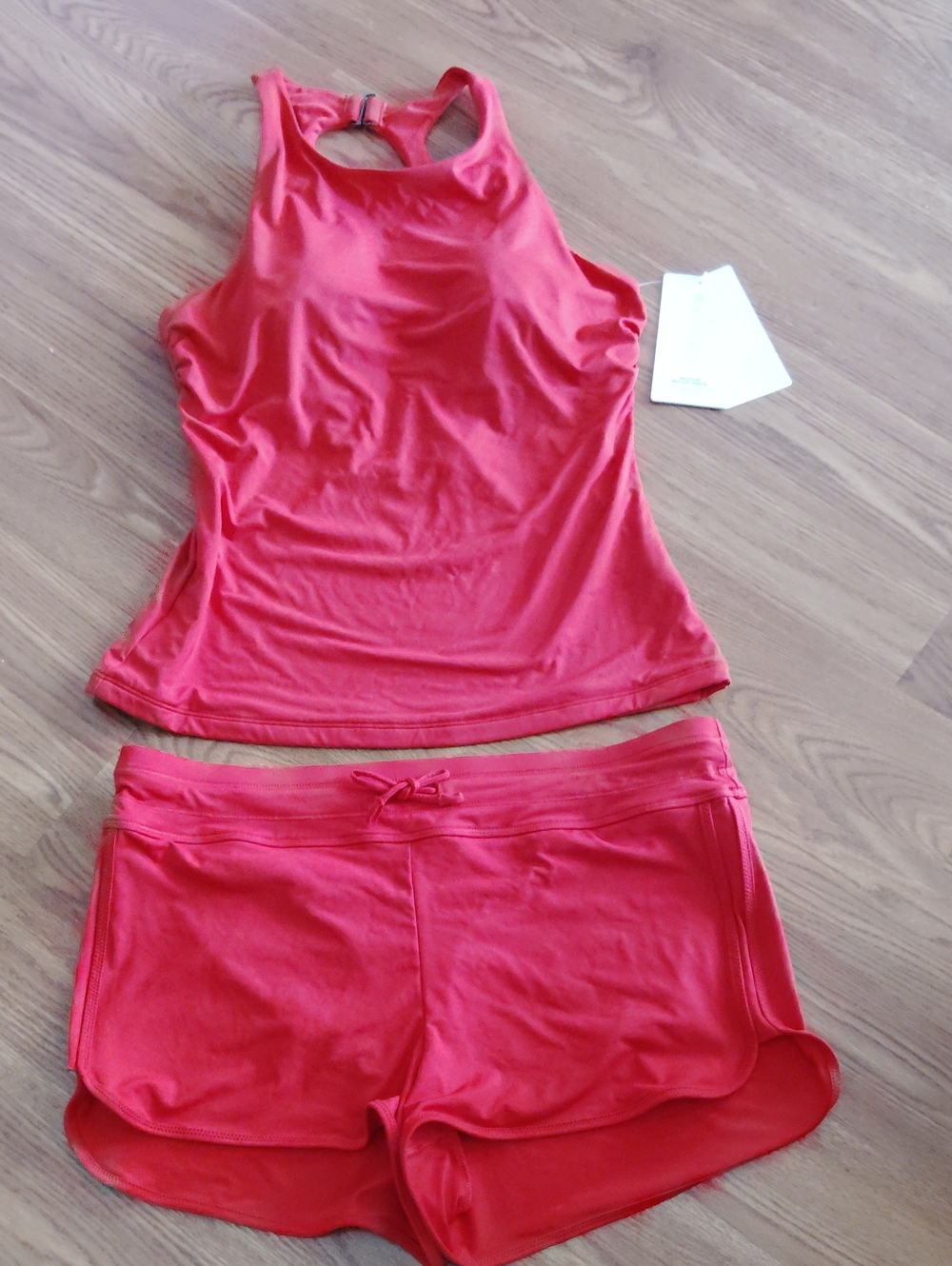 Athleta Maldives Women's Bra Cup Tankini Top & Shorts Set New